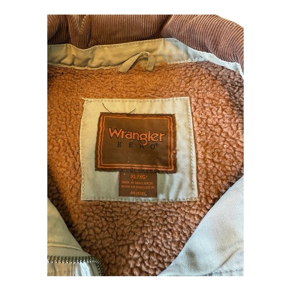 Wrangler Men’s XL Hero Barn Jacket Sherpa Lined Coat Chore Utility Work(Read) - Picture 3 of 14